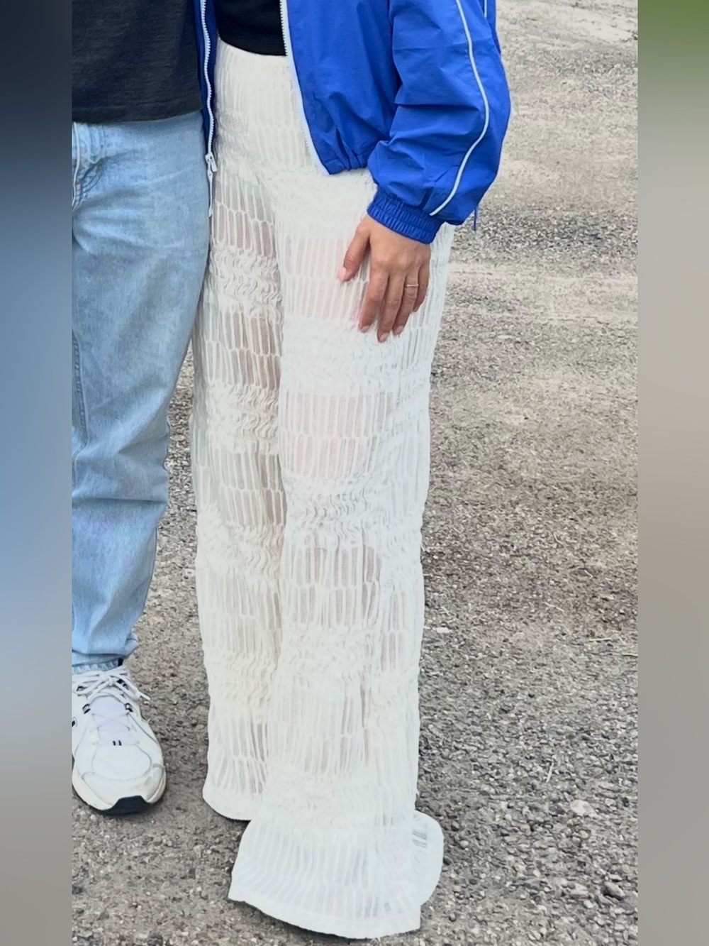 Zara White Crochet Maxi Skirt